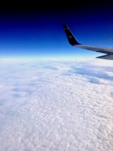 out of a plane window